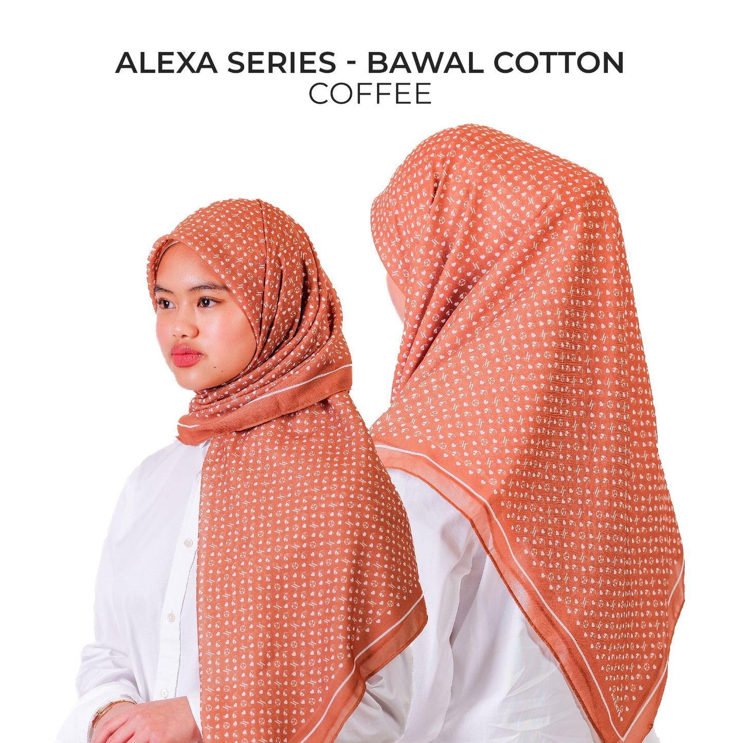 Monogram ALEXA Series - Coffee (Bawal Cotton)