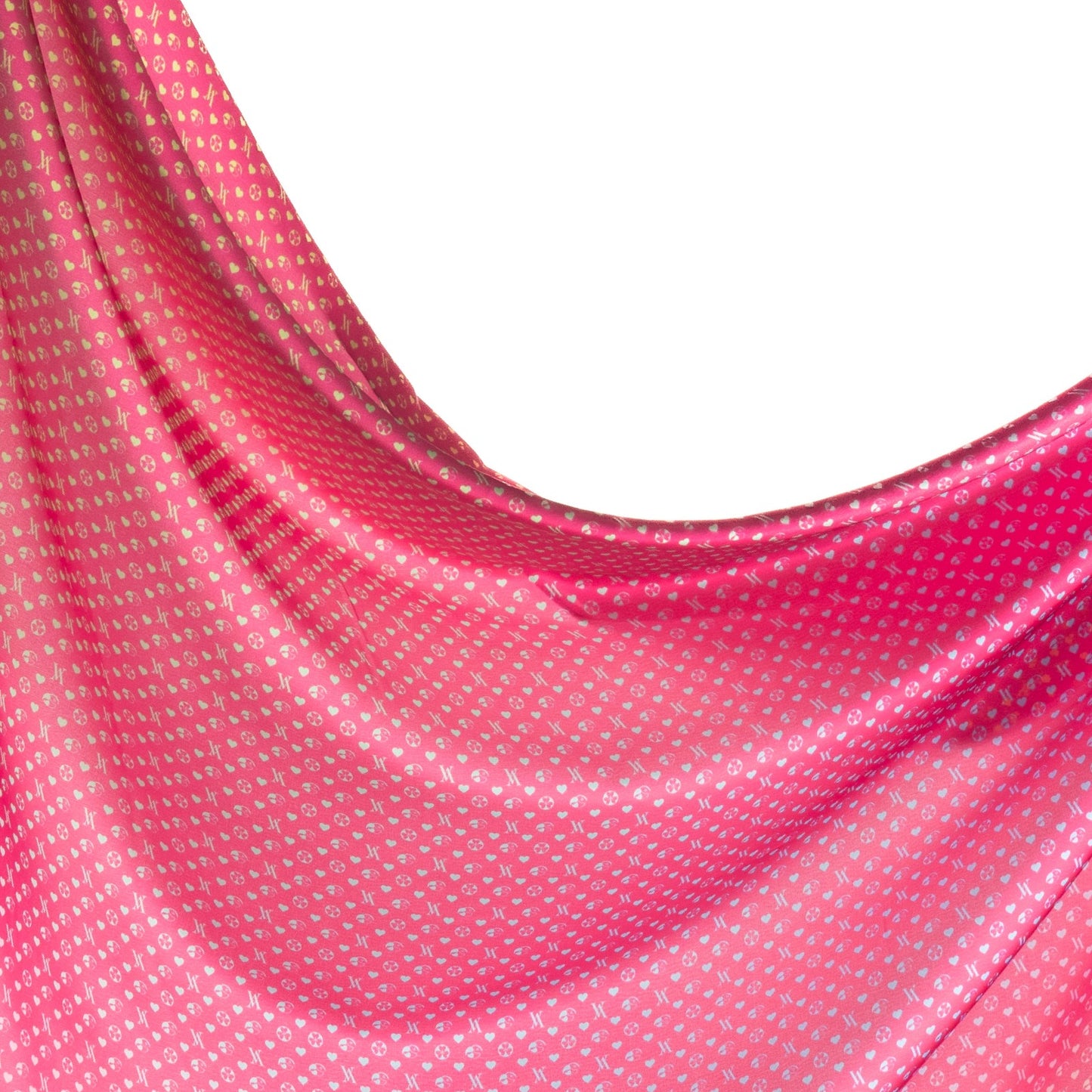 Monogram GARDEN Series - Hot Pink (Bawal Satin)
