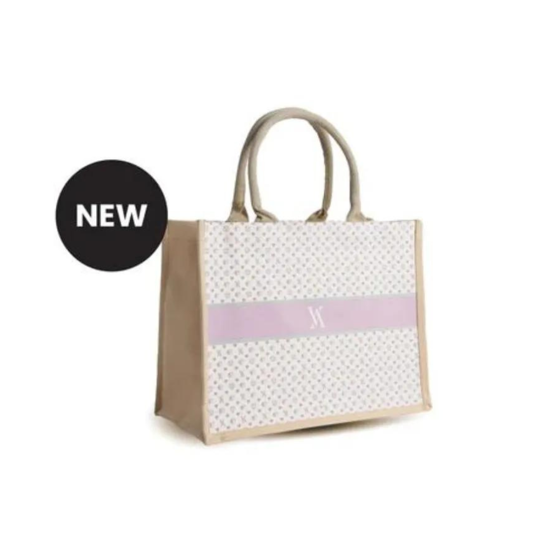 AVENYS Monogram Tote Bag (Biege)