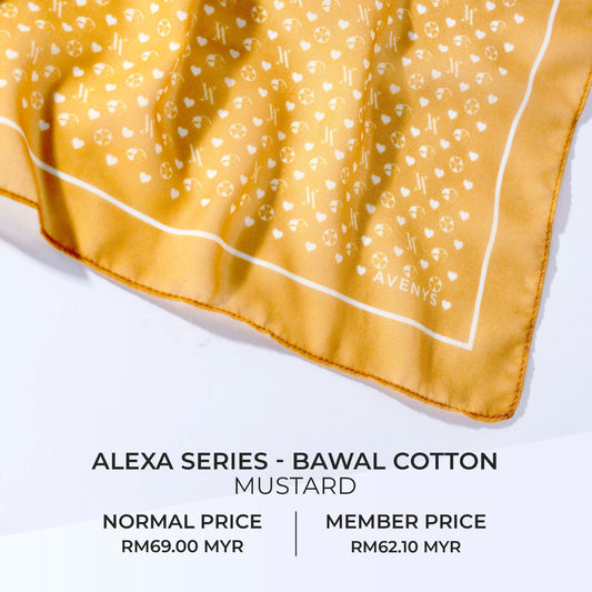 Monogram ALEXA Series - Mustard (Bawal Cotton)