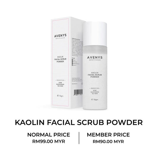 AVENYS Kaolin Facial Scrub Powder (70gm)
